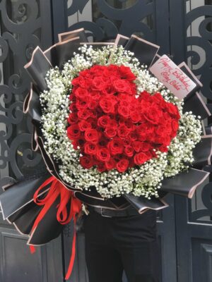 Bó hoa hồng "I Love You" - BH12